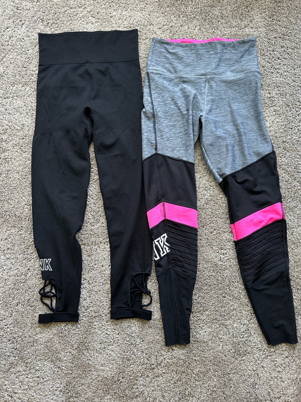 Lot of 2 Victoria’s Secret/PINK workout/yoga pants Medium - 1 NWT